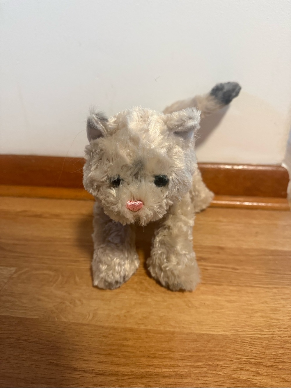 Gund Bootsie Cat Calico Plush Stuffed Toy Kitten Furry Tan Blue Eyes 10”